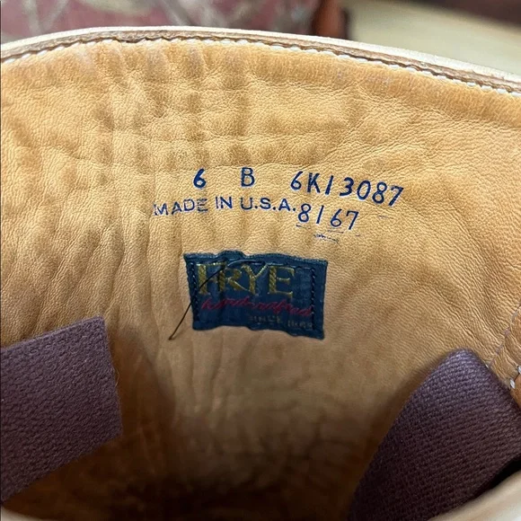 Frye Black Label Stitching Horse Boots 6B - Picture 9 of 12